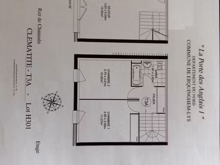 appartement t3 duplex - 62 m2
