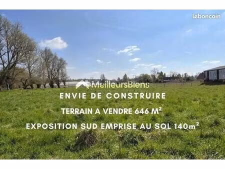 terrain 646 m² cobrieux