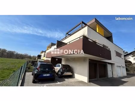 richwiller  appartement t3 - 56m² avec terrasse  garage et parking