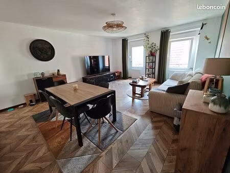 appartement t3 74 m² à vendre – 2 chambres – lumineux – rénové à soultz-haut-rhin