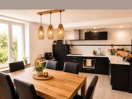 grande maison de ville rénovée avec agréable jardin au calme