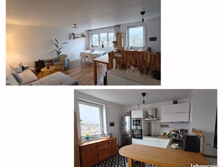 appartement lumineux - t3 - 62m2 entre particulier