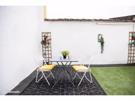 charmant f1 meublé + terrasse