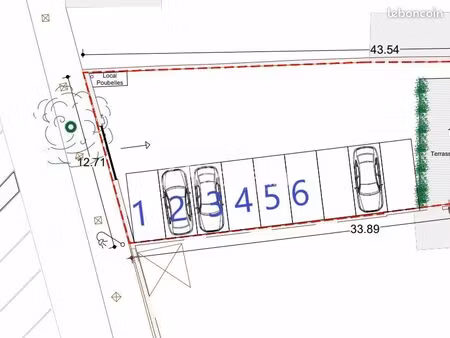 parking/box 12 m² carvin