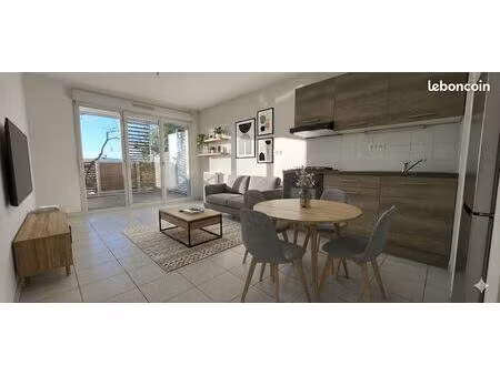 superbe t2 récent avec terrasse sur rillieux village