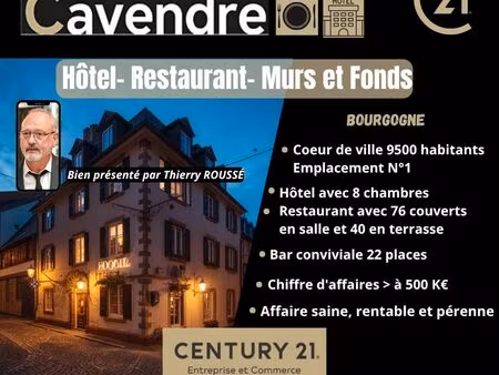 bar  fonds de commerce  restaurant 695 m² paray le monial