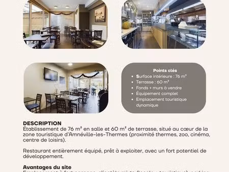 restaurant - zone touristique (zoo  casino  thermes