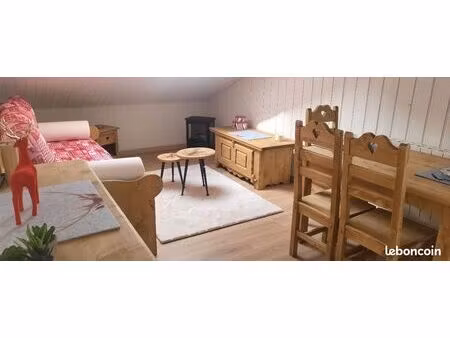 attique mansardé  2 pièces + mezzanine
