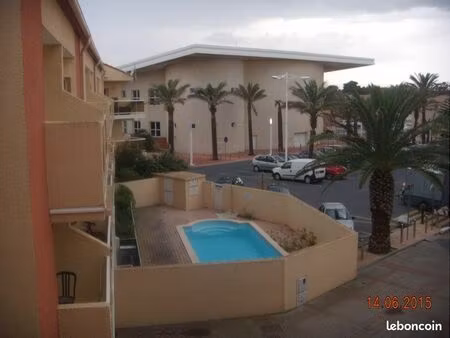 à vendre – charmant appartement t2 en duplex à 30m de la plage