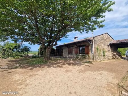 b. maison en pierres 100 m² hab. p-p / terrain 1031m² / calme et vue degagee