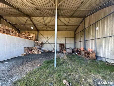 verger avec hangar 300m² + espace de vente