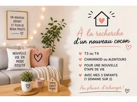 recherche t3/t4 nouvelle vie à construire