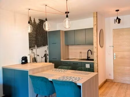 appartement t2 40 m² rénové – le fayet – balcon + parking