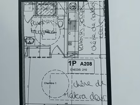 studio meublé 30 m2