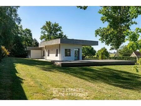 maison contemporaine de plain-pied au coeur de la nature