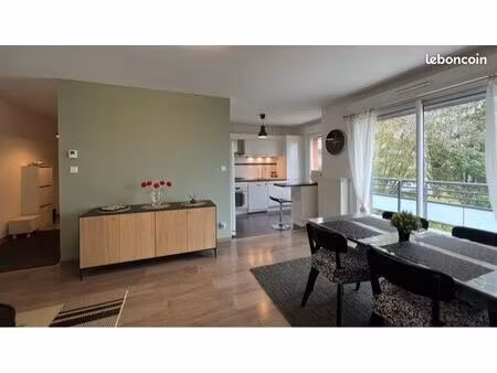 f2 meublé avec terrasse  garage & parking – à 10 min de la suisse – au calme