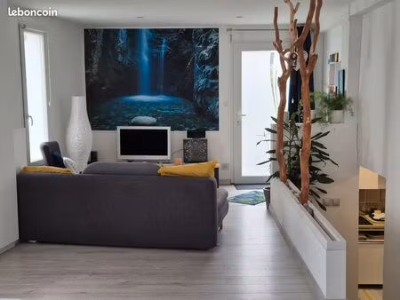 f1 meublé avec jardin