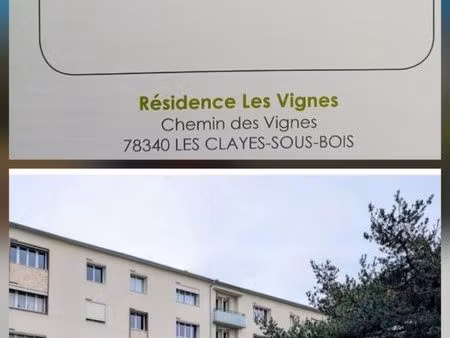 t3  clayes sous bois  58m2