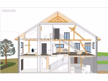 maison de ville d’exception 113m² - corps de ferme privé & calme - ostheim