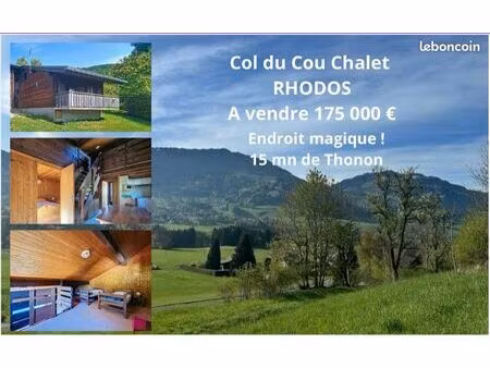 chalet montagne à rénover col du cou 15mn thonon