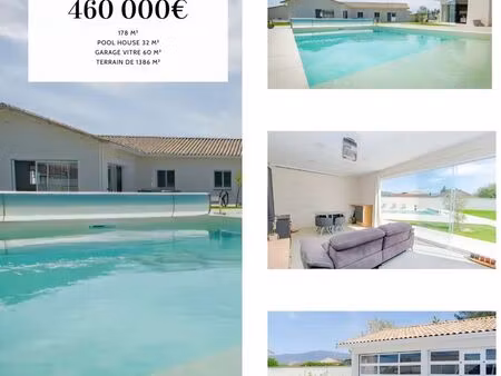 villa de plein pied avec piscine et dépendances