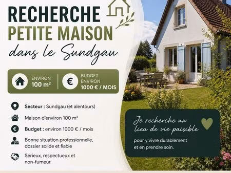 recherche maison en location dans le sundgau
