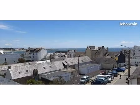 ? rare – duplex vue mer à 1 min de la plage – quiberon – balcon + parking