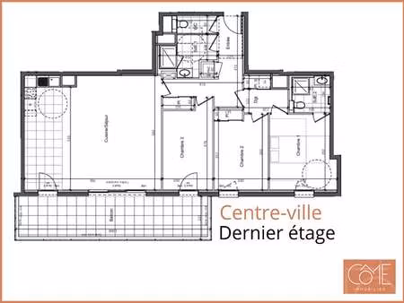 vente appartement 4 pièces à saint-grégoire (35760) : à vendre 4 pièces / 102m² saint-grég