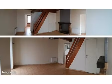 maison de bourg t2 bis avec bureau 44m2 habitables / 55 m2 utiles