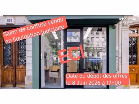 fonds de commerce coiffure 40 m²