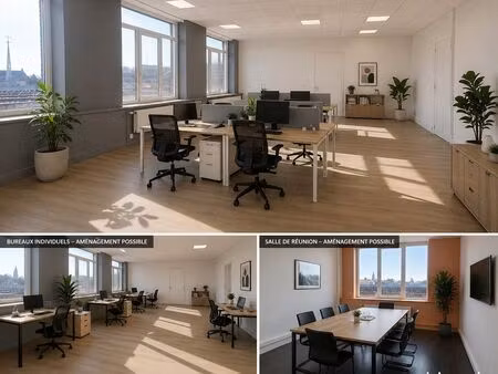 bureaux atypiques 80–120 m² + entrepôts