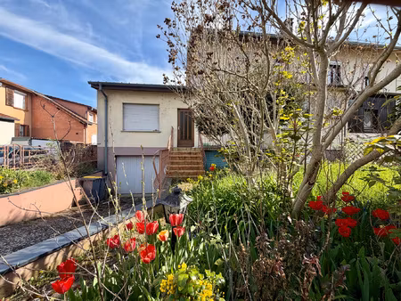 mulhouse cite - maison f4 avec jardin et garage 99 000 eur