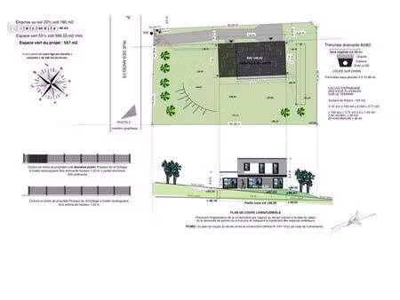 terrain 720 m2 avec permis maison 149 m2