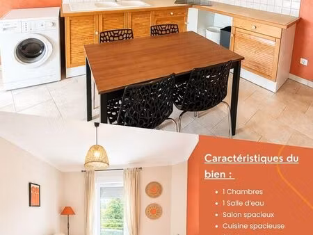 t2 meublé rénové – centre caussade – résidence sécurisée