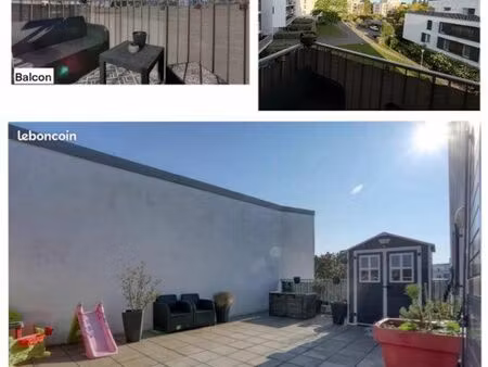 appartement 4 pièces 79 m² terrasse + balcon + parking