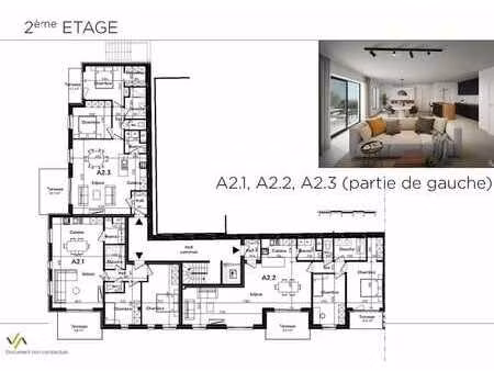 appartement 2-3- 2ème étage