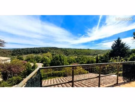 vue exceptionnelle - maison de charme 2 logements + terrasse & jardin - provence
