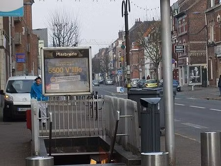 a louer studio meublé - proche métro marbrerie