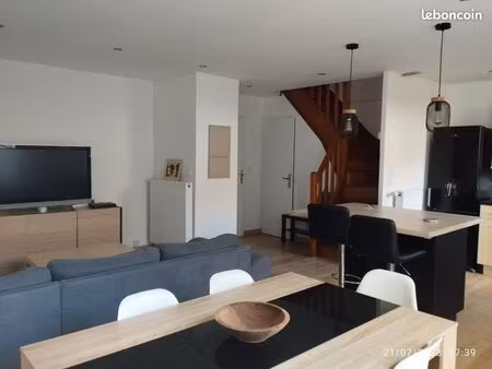 t4 meublé (3 chambres) avec jardin  garage proche de lille