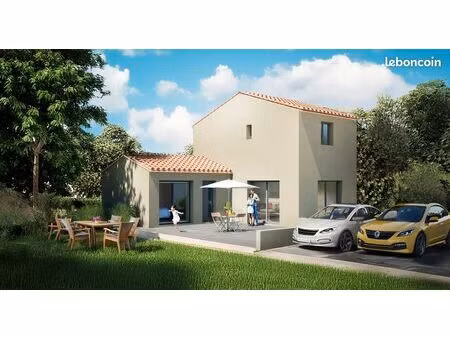 t4 en duplex  jardin et stationnements 