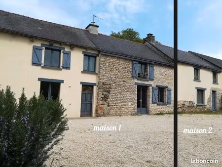 direct propriétaire double maison de 260m2 terrain 4829 m2 proche axe rennes-st brieuc