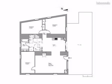 appartement 4 pièces 104 m²