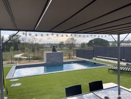 coup de cœur – maison neuve avec piscine & extérieur sans entretien – canet-en-roussillon