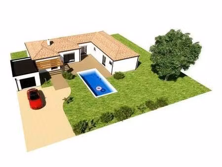 terrain avec maison neuve à vendre