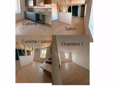 appartement t3 rénové à neuf - 61 m² - centre balbigny