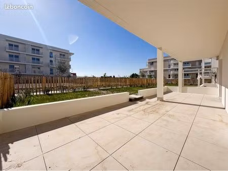 appartement t2 climatisé avec terrasse - jardin - parking