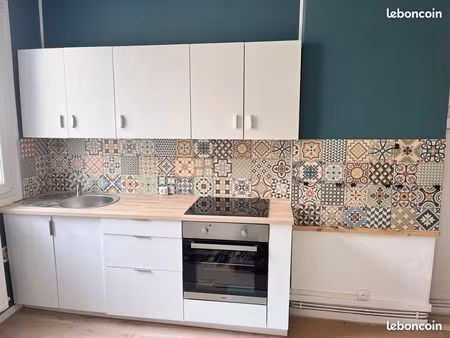 a louer f2 meublé 40 m2 centre ville