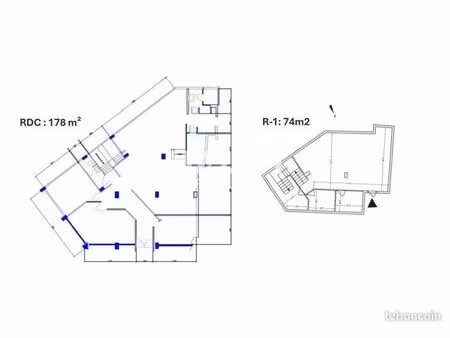 bureaux 252 m²