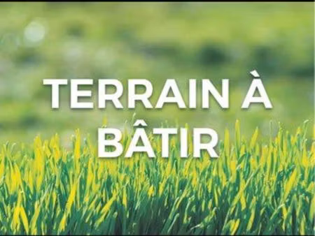 terrain à bâtir 1000m2