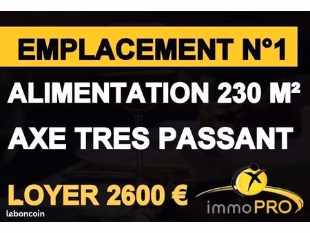 fonds de commerce alimentation 230 m²